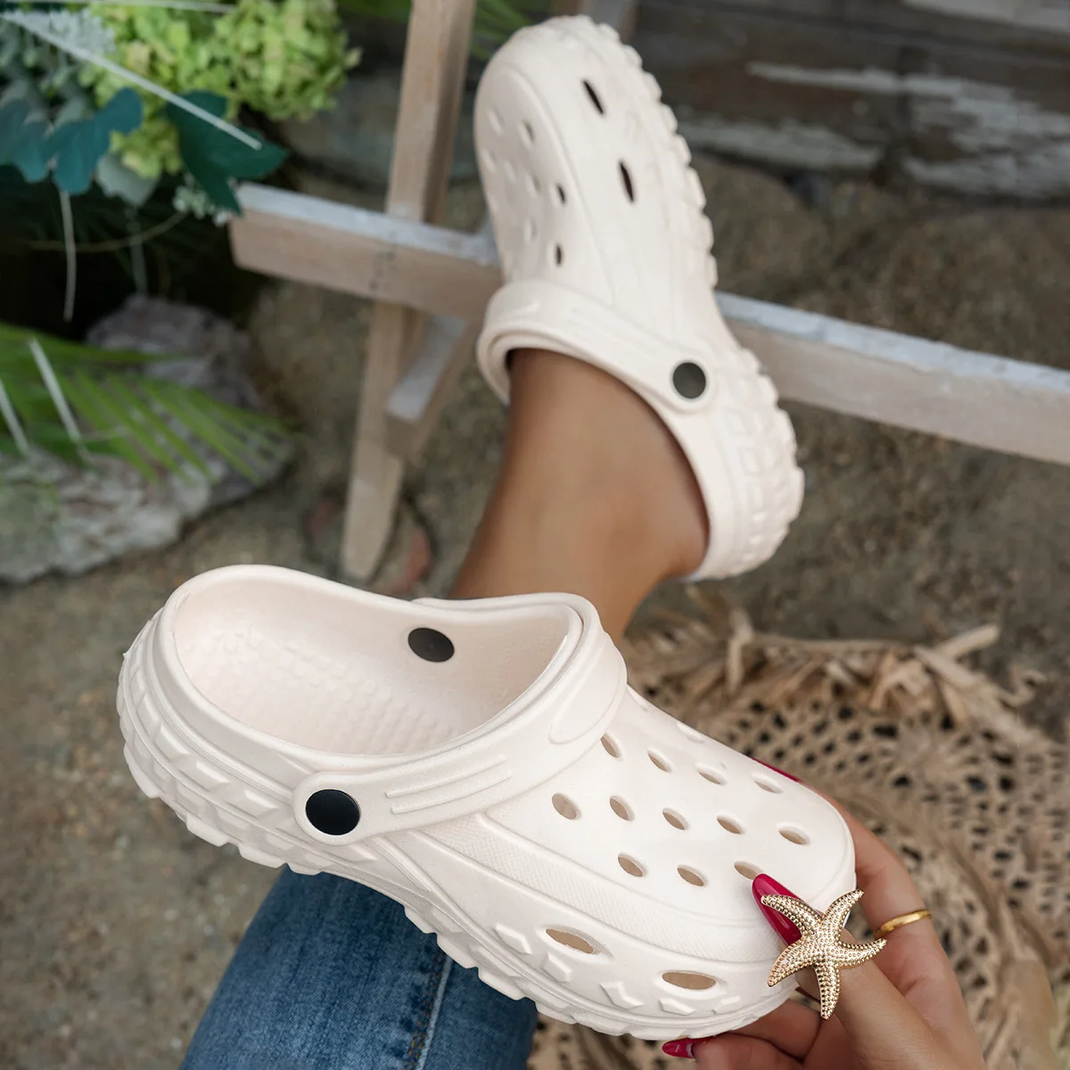 

Popular eva soft-soled hole shoes women's summer outer wear beach shoes wading beach shoes outdoor men's shoes