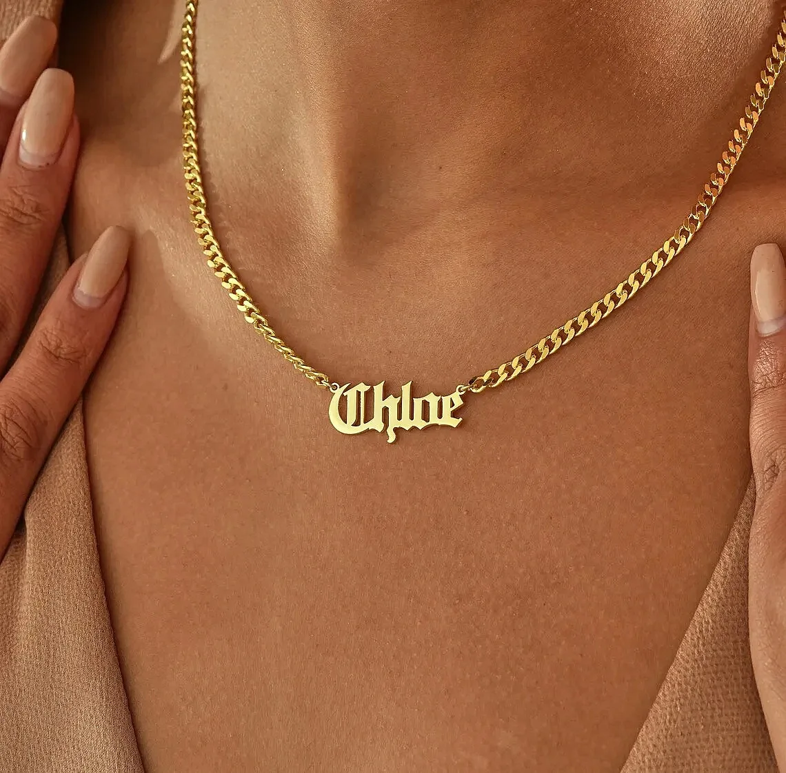 Custom Chain Men Name Pendant Customized Necklaces Women Cuban Chains Premium Stainless Steel Necklace Fashion Jewelry Gift view 5