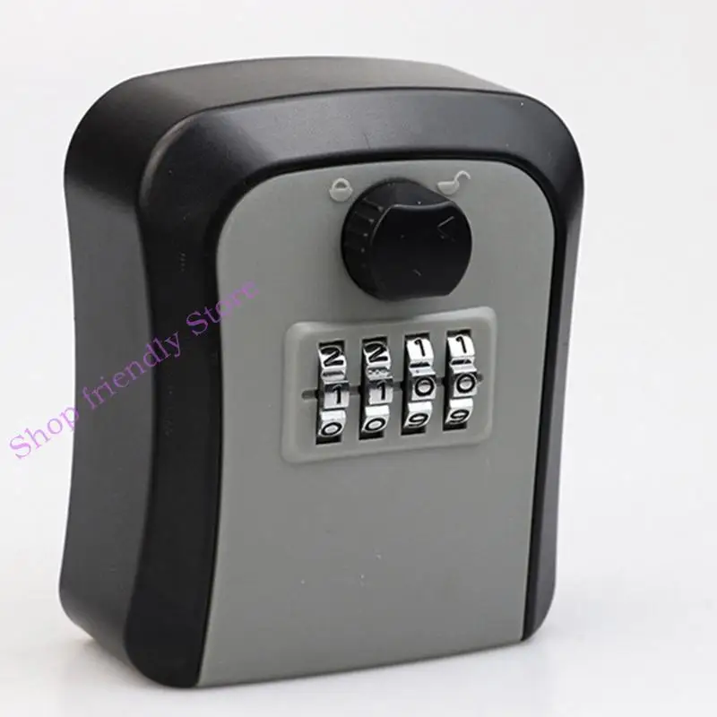 594A 4 Digit Code Key Lock Box Wall Mount Key Safe Waterproof Outdoor Key Hider Box