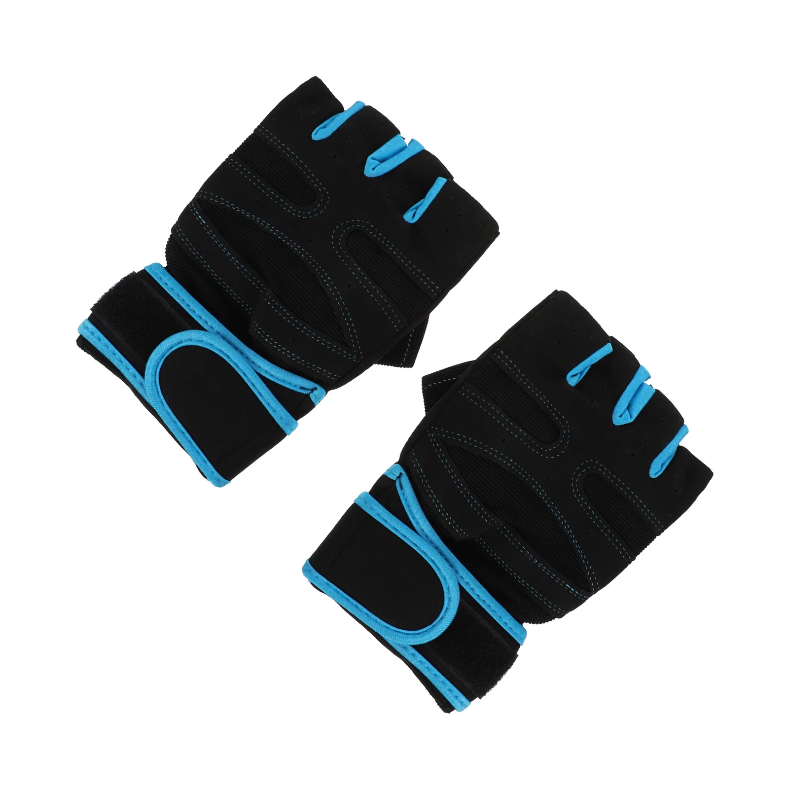 1 زوج قفازات رياضية نصف اصبع تنفس المضادة للانزلاق رفع الدراجات الصالة الرياضية ممارسة ارتداء لركوب تسلق تجريب اللياقة البدنية #5