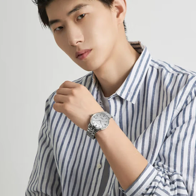 Seagull Minimalist Men's Business Dress Watch Glacier Design 40mm  Luxury Fashion Zegarek Męski  Stainless  Sapphire 816.12.6165