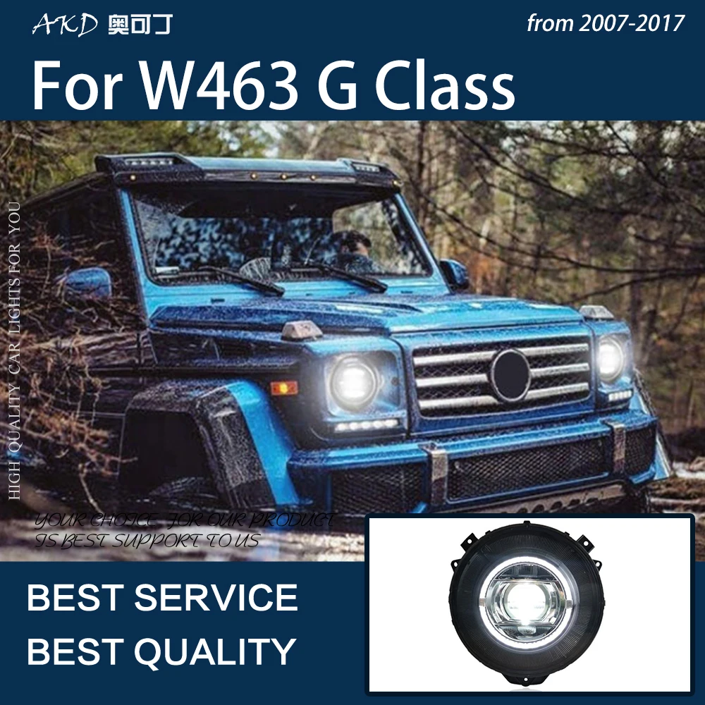 Car Lights for W463 G Class 2007-2017 W464 2018-2021 LED Auto Headlight Assembly G350 G500 G63 LHD RHD Signal Lamp Accessories