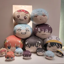 Gintama Sakata Gintoki 10cm Q Version Steamed Bun Pendant Okita Sougo Katsura Kotarou 30cm Soft Plush Pillow Fans Christmas Gift