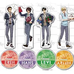 The Giant with A Big Standing Card Eren Jaeger Yeager Rivaille Levi Ackerman Hange Zoe Armin Arlert Birthday Desk Decor