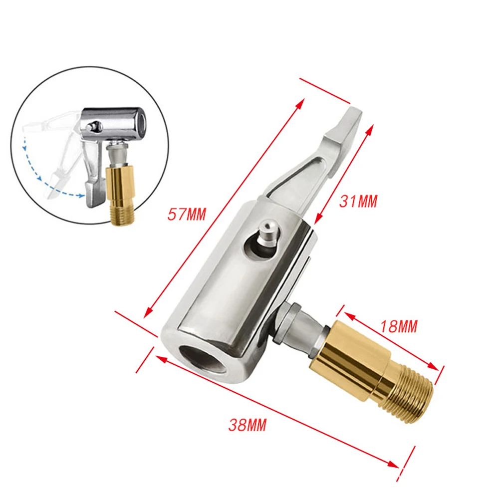 Bomba inflável portátil para pneu de carro, mandril de ar, compressor, inflador de pneus, mandril com conector farpado para reparo de mangueira, 1 peça