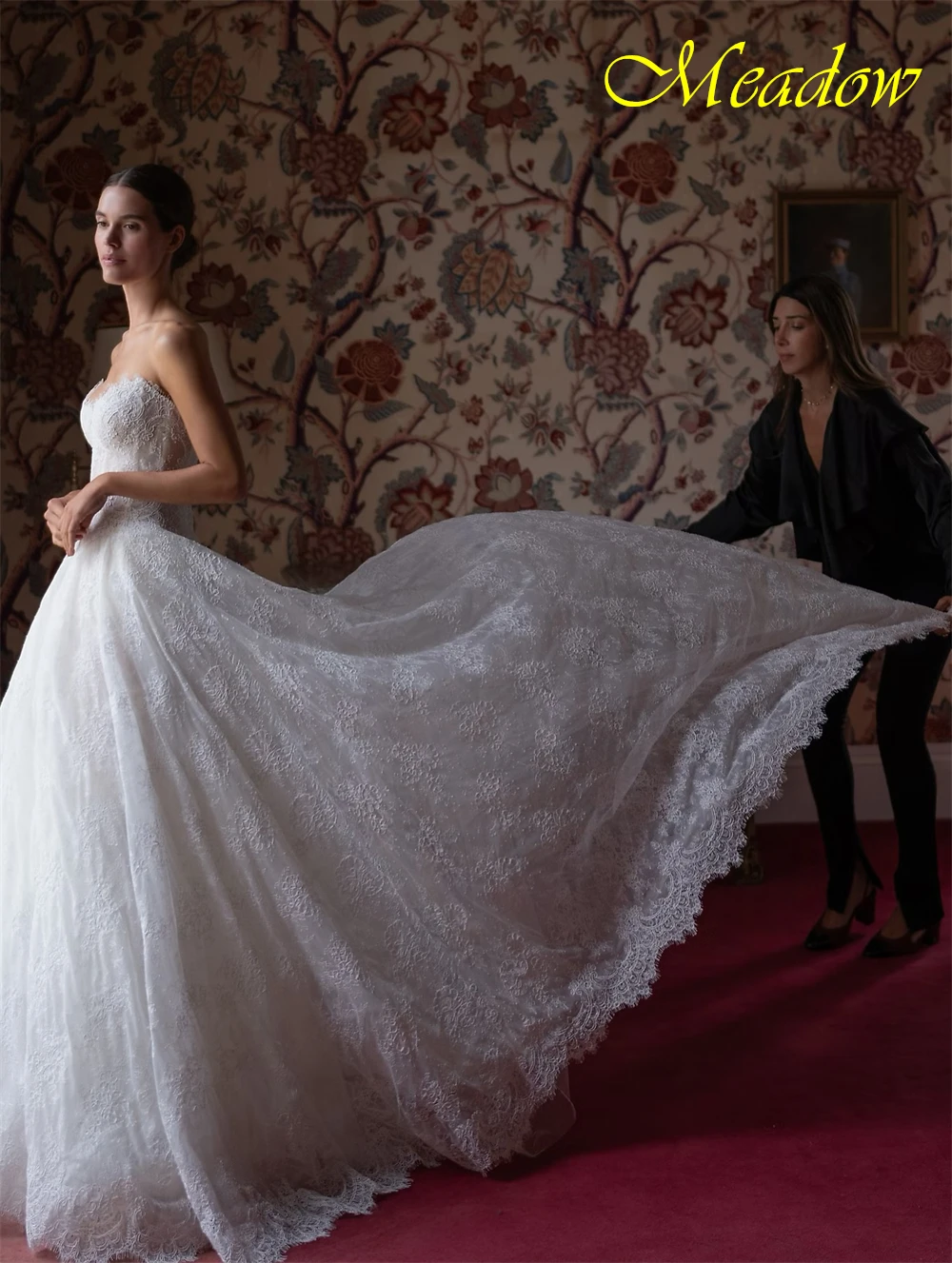 Customized Sexy White Lace Wedding Dress Boho Sweetheart Sleeveless Vestido De Novia Soft A-Line Court Train Robe de mariée