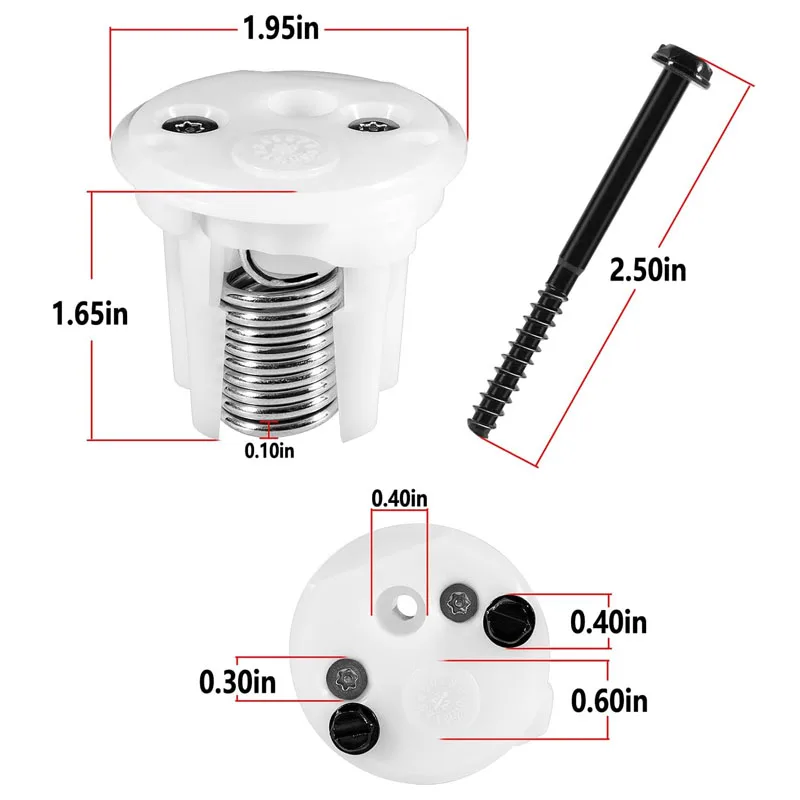 Imagem -06 - Dometic-wc Spring Cartridge Fits Various Dometic Sealand Rubor a Vácuo Modelo de Viagem Sanitários 385236096