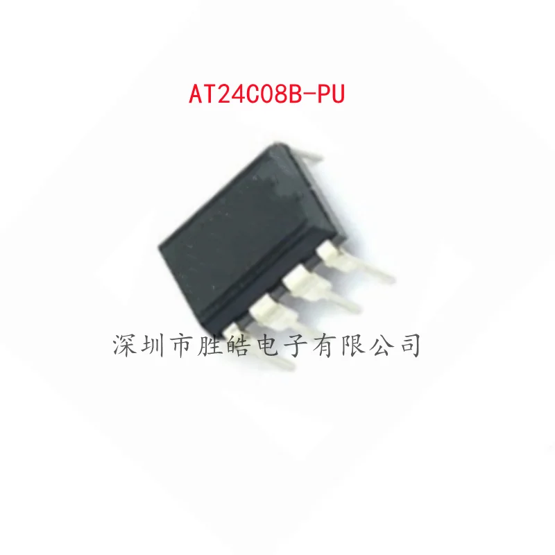 (10PCS)  NEW    AT24C08B-PU  AT24C08B  08B  08B1  DIP-8   Version B   Straight In     Integrated Circuit    AT24C08B-PU