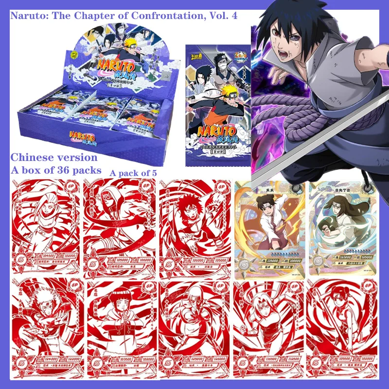 

Hot Naruto Card Game Tactics Chapter Series 4 SP GP Rare Cards Heritage Collection Premium Games Anime Cards Exquisite Gift Toys