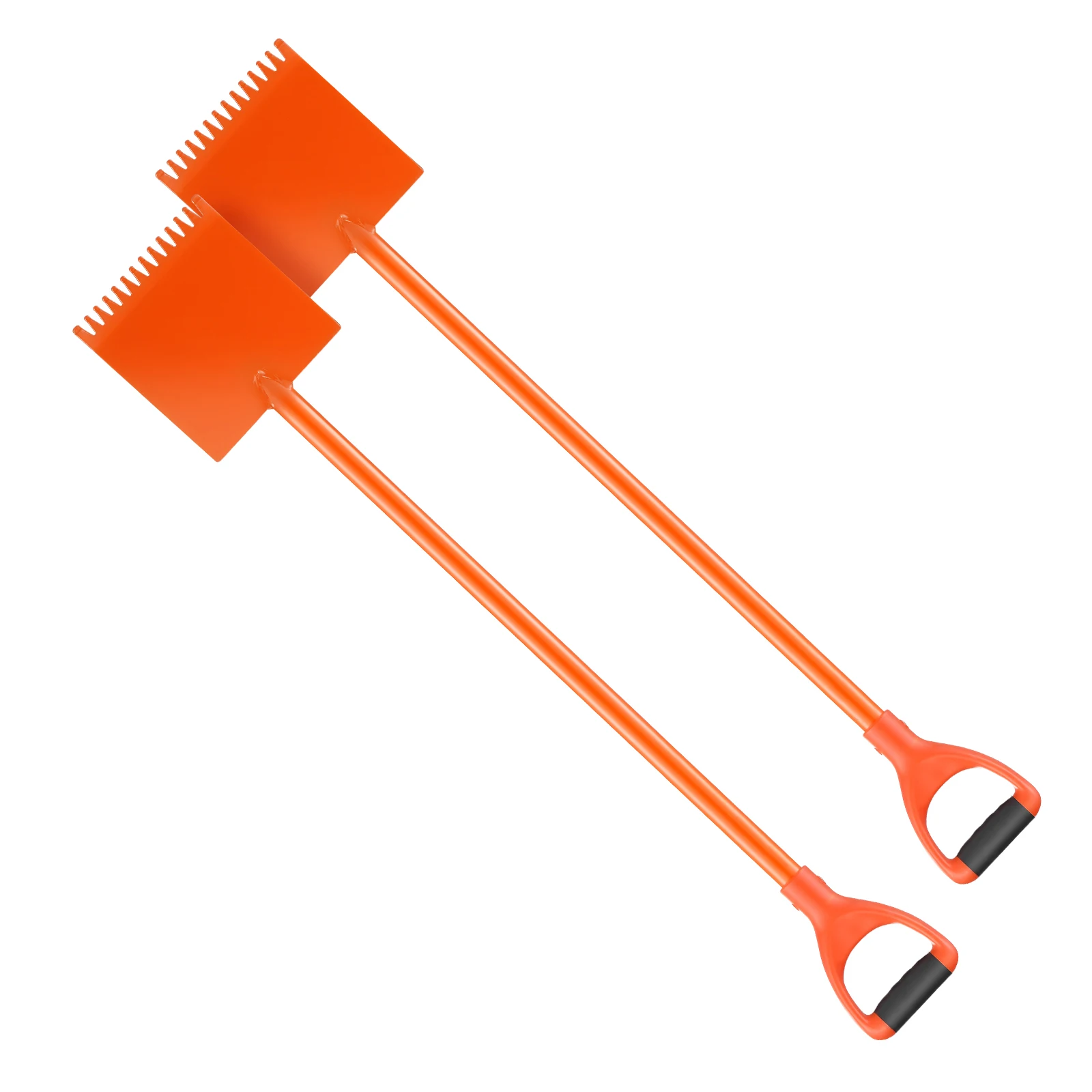 SucceBuy Shingle Shovel D-Grip Handle Shingle Roof Ripper High Hardness 45 Steel Lightweight Easy Tearing Off Roofing Nails Tool