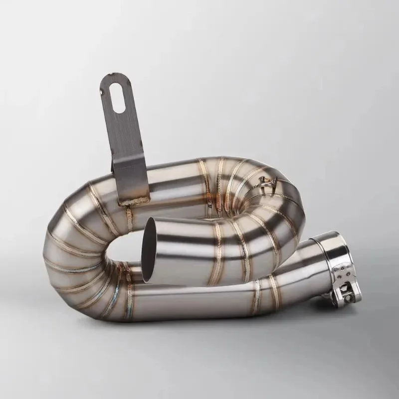 Racing Upgrade Slip On Escape Exhaust Middle Link Pipe For Triumph Street Triple 765 S R RS 2017-2024 Motorcycle Modifications 3