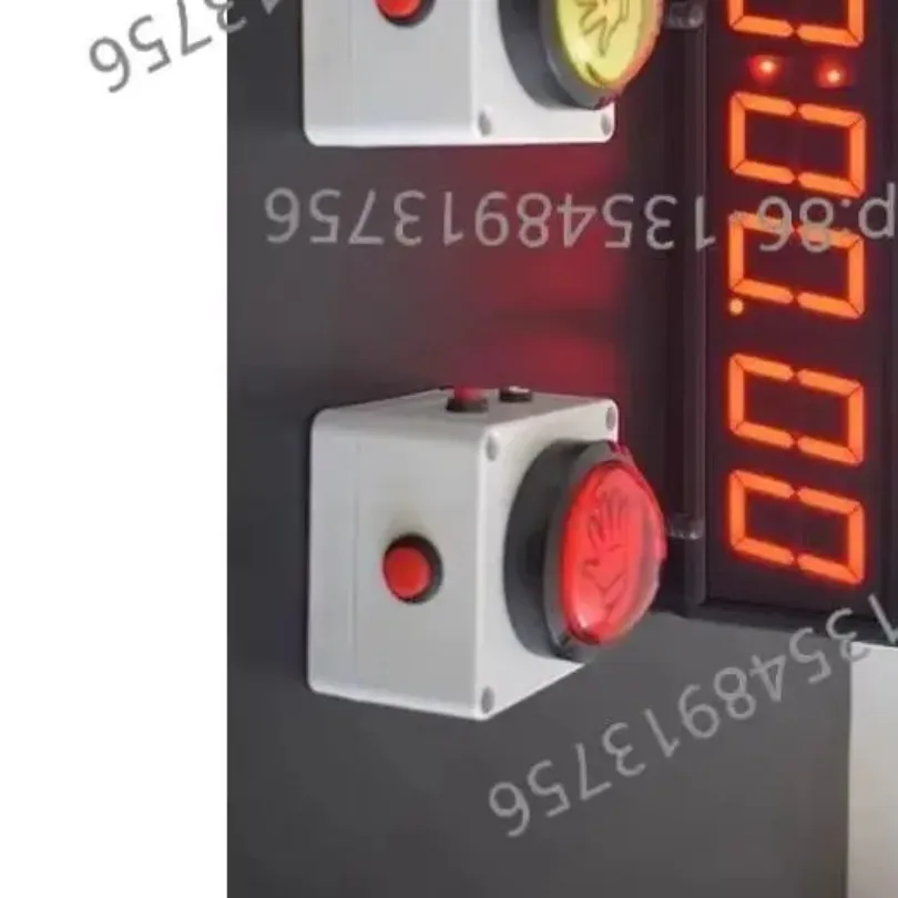 Single‑Sided LED Competition Timer Dual Palm Push Buttons Hand Tap Stopwatch for Rock Climbing Event