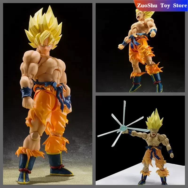 Gran oferta Anime Dragon Ball Z Shf Son Goku legendario Sh Figuarts Super Saiyan figura de acción modelo juguete regalo colección estatuilla