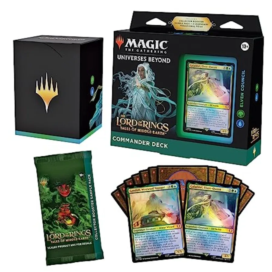 

Magic: The Gathering. Властелин Колец: Сказания Средиземья. Командирская колода 3 + набор коллекционных бустеров (пробный)
