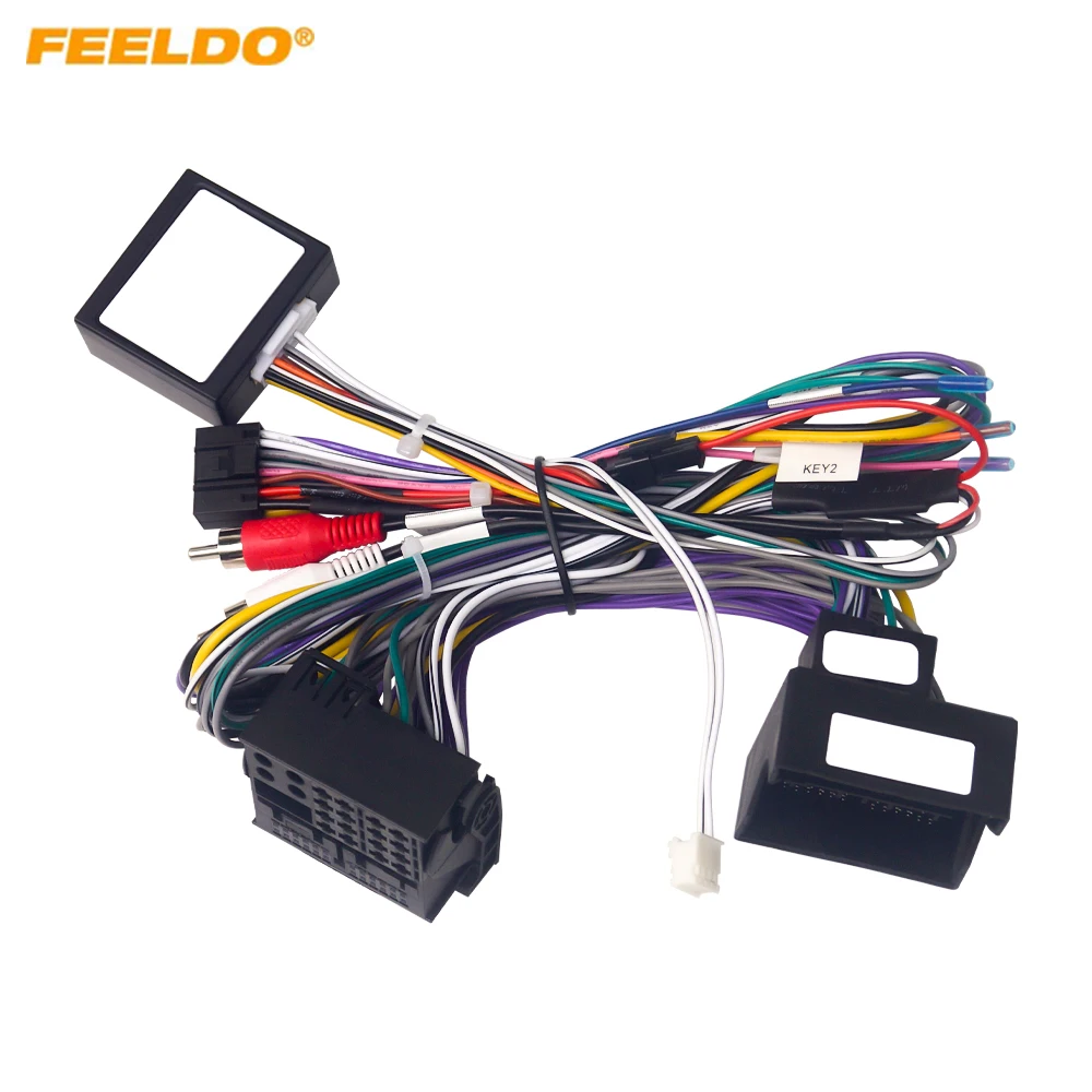 Car 16PIN Aftermarket Android Stereo Power Cable Adapter For Mercedes Benz C-Class C180/C200(W204 facelift;W166)