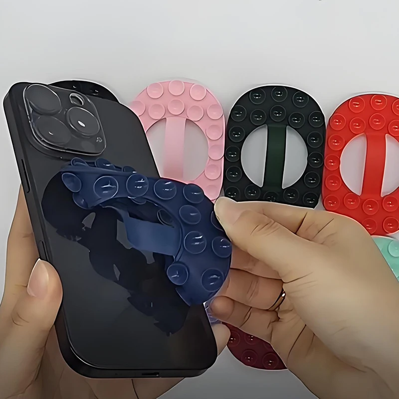 For Mobile Phone Fixture Suction Cup Backed Adhesive Silicone Rubber Sucker Pad For Fixed Pad Double Side Silicone Pad