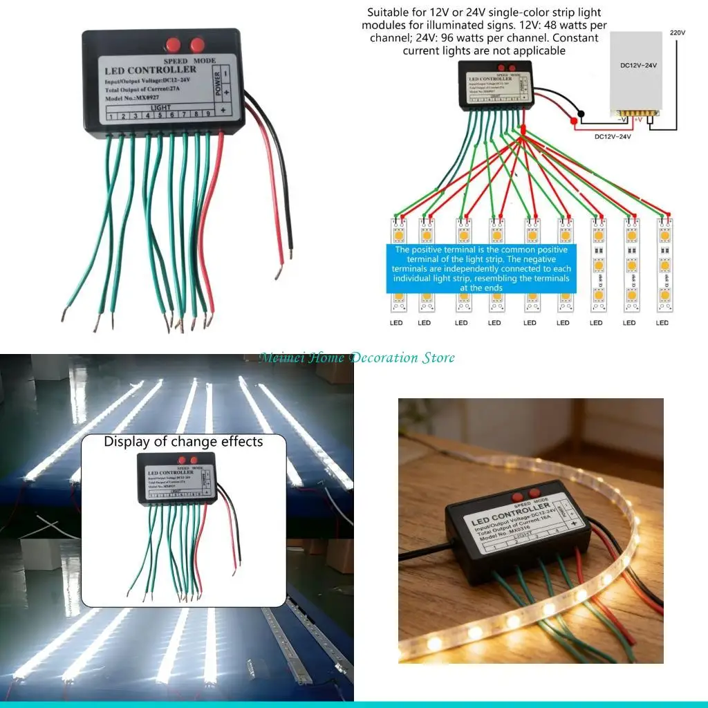 H7BF Double Sided Circuit LED Light Strips Controller Light Box Controller for Stable Performances and Easy Installation