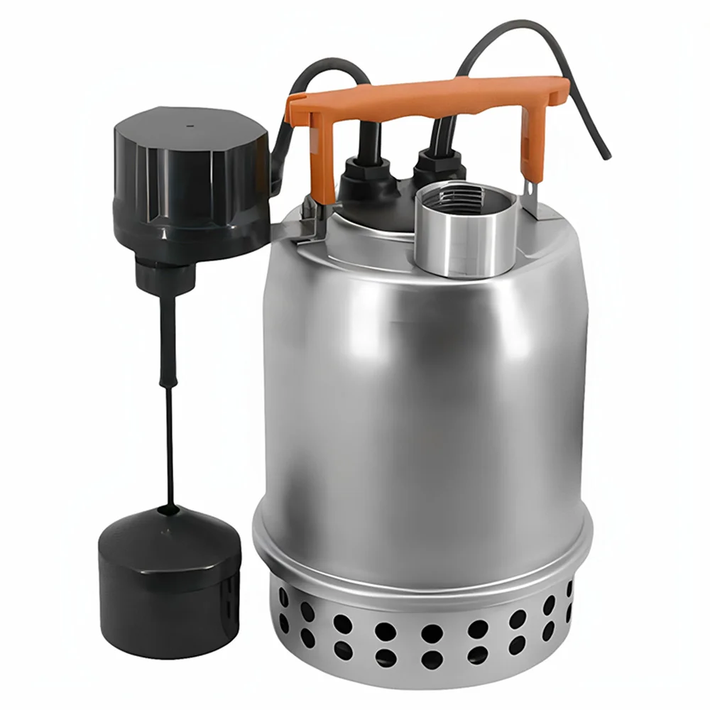 220V Intelligent Mini Low Water Level Submersible Automatic Drain Pump for Basement, Elevator Pit and Sump Pit