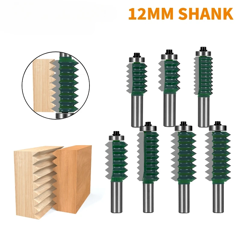 12MM Shank Multi-Tooth Shape Bit Router Bit Woodworking Milling Cutter For Wood Bit Face Mill End Mill