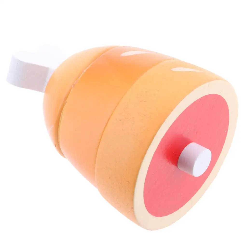 Preschool Pretend Fake Food Wooden Role Toy Kids Funny Educational Toys