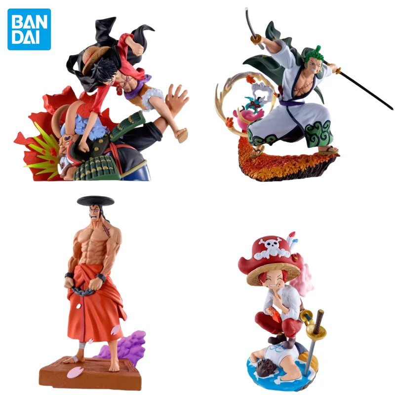 In Stock MegaHouse Original ONE PIECE Gashapon LOG BOX Wano Country Luffy Shanks Zorojuro Kozuki Oden Anime Figures Toys Gifts