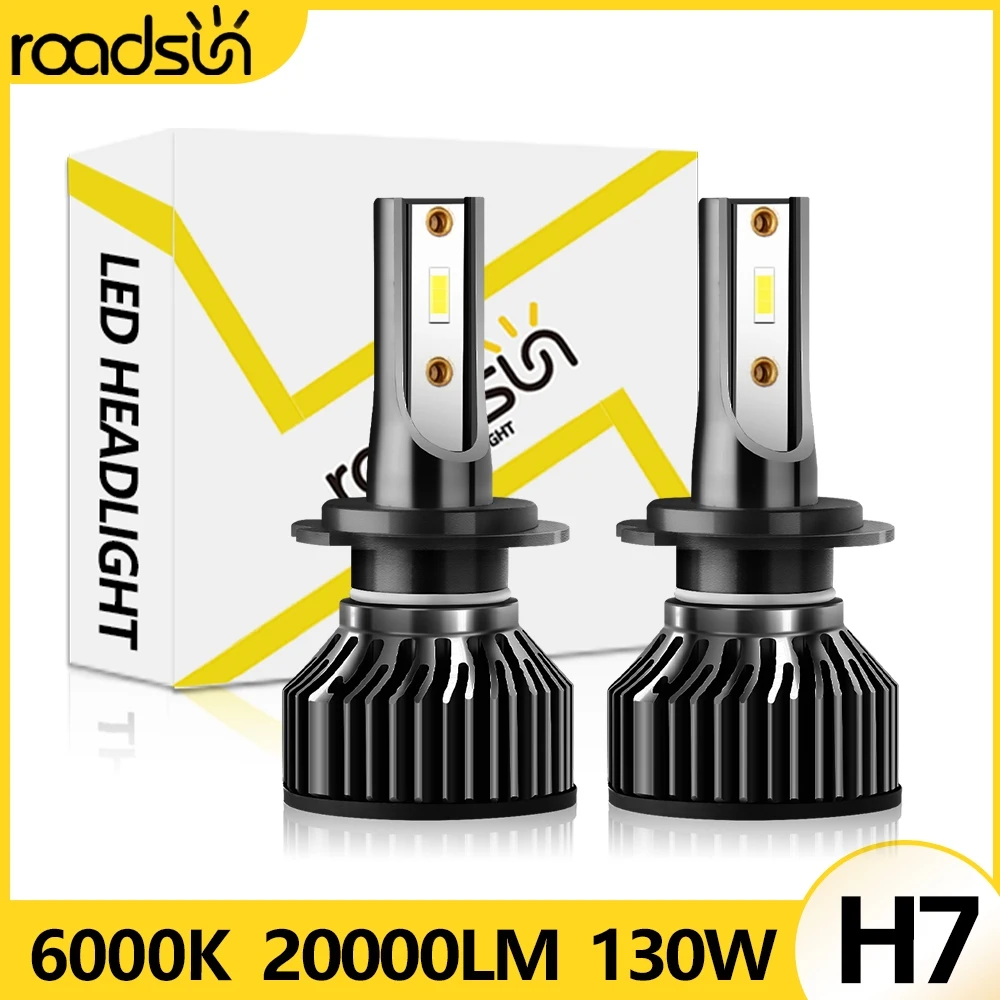 איכות גבוהה 130w 20000lm csp 1860 צ 'יפ הוביל פנס רכב h7 נורות ערפל אוטומטי 6000k 12v ip68 מהיר מאוורר קירור