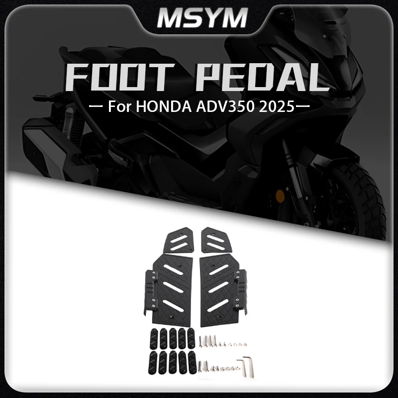 

Motorcycle Footrest Foot Rest Pads Pedal Plate Board Pedals FootBoard Accessories For HONDA ADV 350 adv350 Adv350 2025