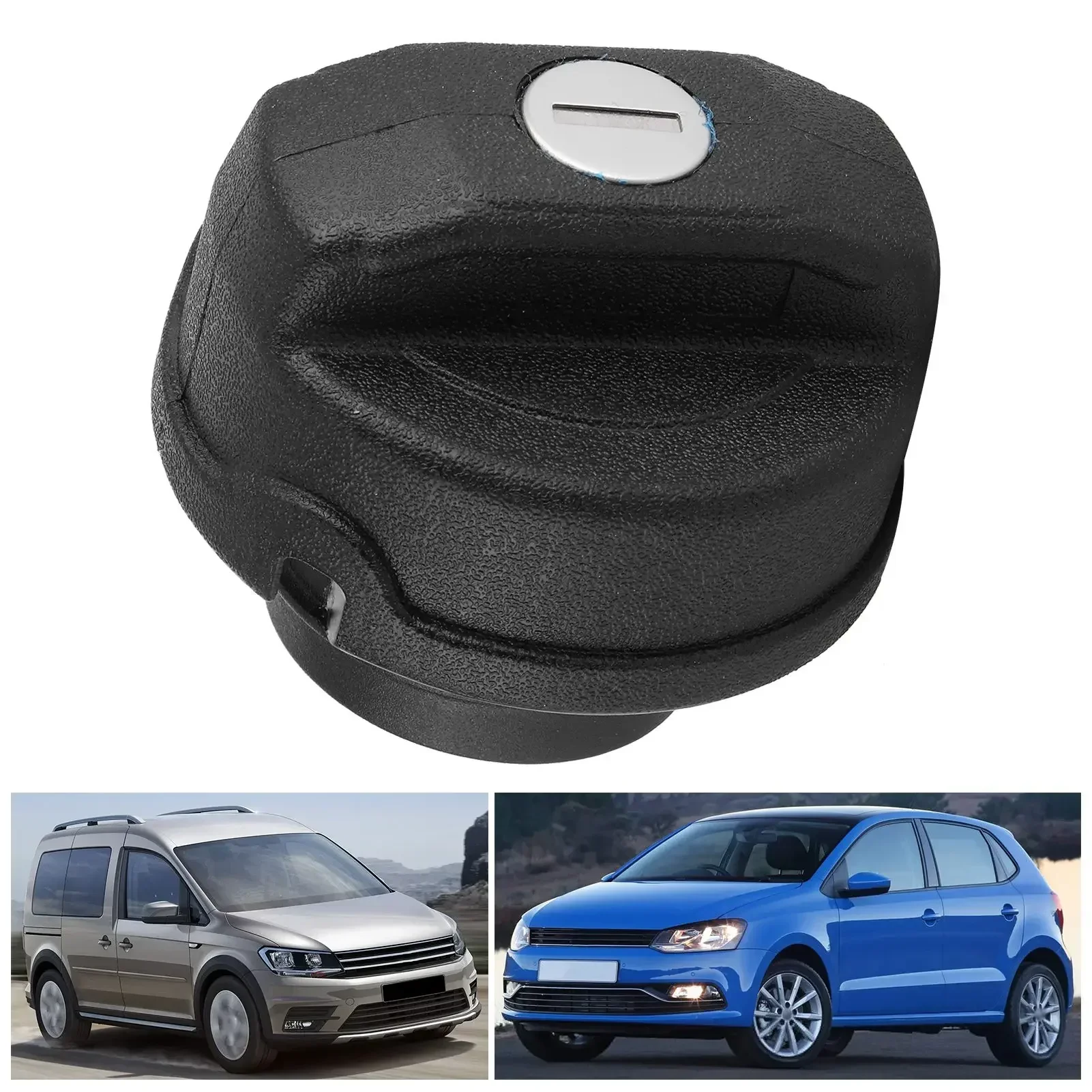 Fuel Tank Filler Cap Black ABS Petrol Locking Lid Fit For Beetle/Polo/Caddy With 2 Keys