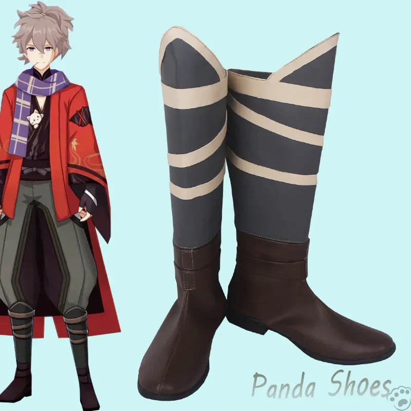 

Genshinimpact Kaedehara Kazuha Cosplay Shoes Anime Game Cos Long Boots Comic Cosplay Costume Prop Shoes for Con Halloween Party