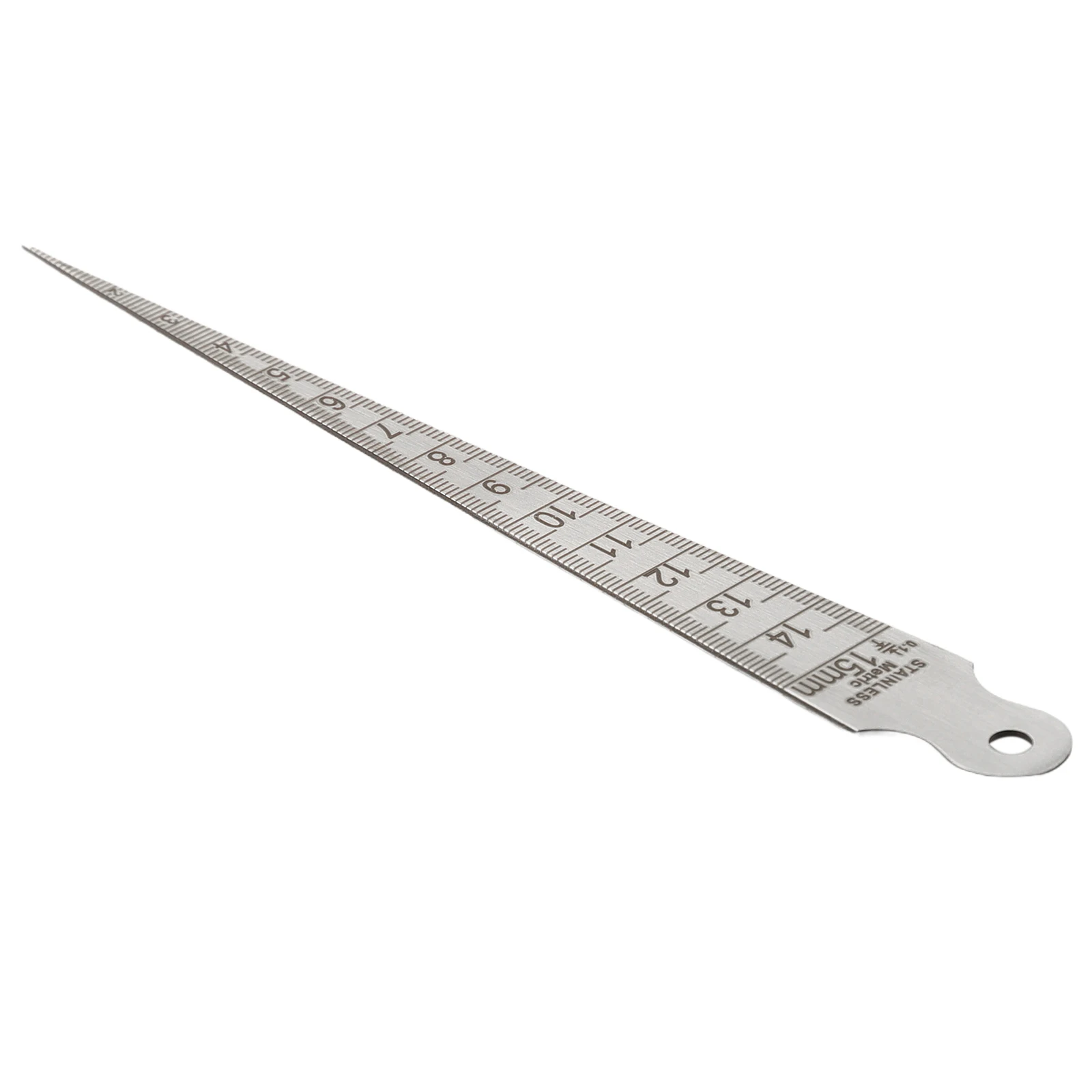 1-15mm Taper Gauge Feeler Gap Hole Measure Wedge Aperture Scale Stainless Steel Wedge Feeler Measuring Tools