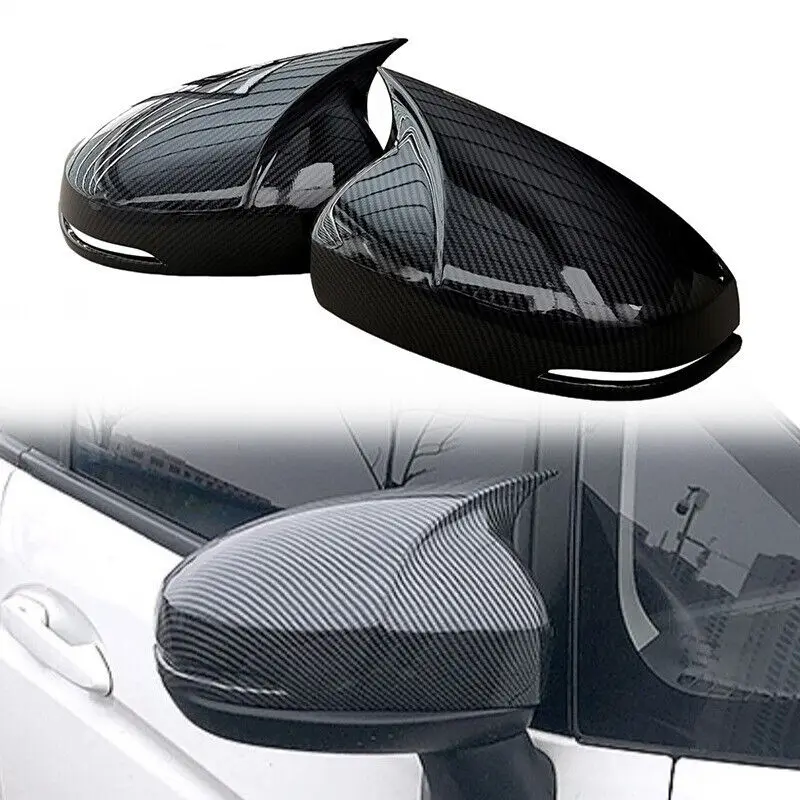 Für Honda Fit Jazz Shuttle City 2014-2018 Auto Rückspiegel Seite Spiegel Abdeckung Aufkleber Flügel Kappe Außentür fall Trim Carbon Faser – Detail 2