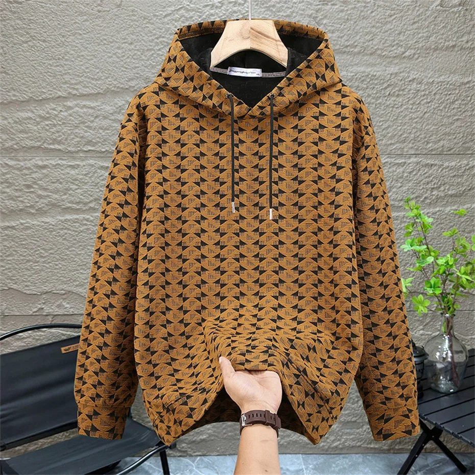 10XL Plus Size Hoodie Men Spring  Autumn Vintage Hoodies Fashion Casual Hooded Pullover Male Big Size 10XL