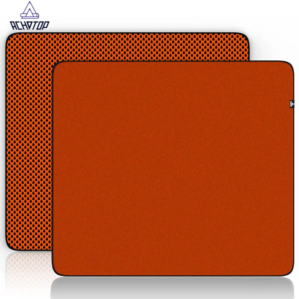 Achotop Orange Double Anti-slip Desk Mat Control Jacquard Desk Pad Fine Particle Mouse Pad Speed Mousepad Class Zero Mouse Mat