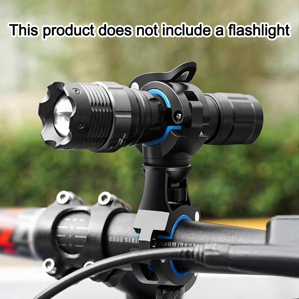 Bike Flashlight Holder Mount Engineering Plastics Quick Release 360-Degree Rotation Bicycle Lights Bracket Cycling Accessories