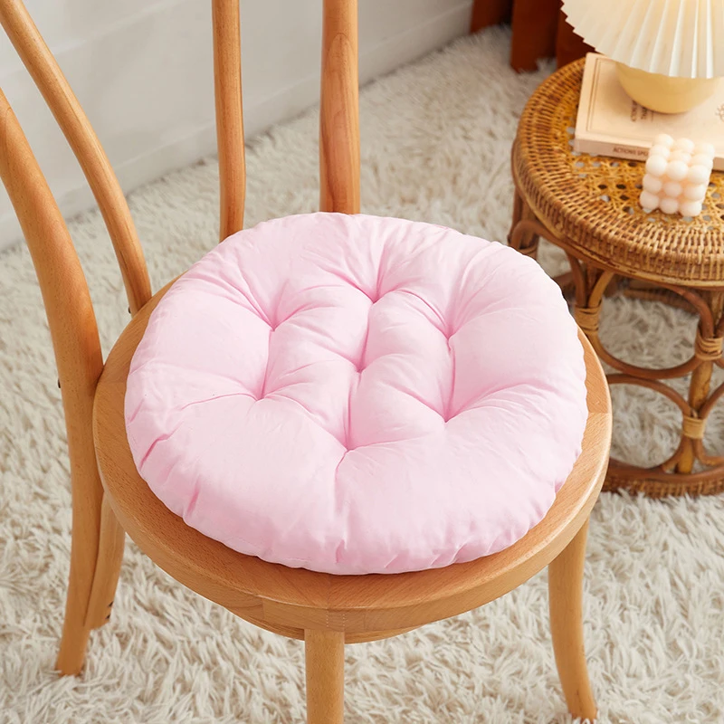 Nuevo cojín para silla de oficina, cojín redondo de Color, cojín cálido para invierno, cojín para asiento de sofá de comedor para el hogar, taburete para estudiantes, cojín para trasero