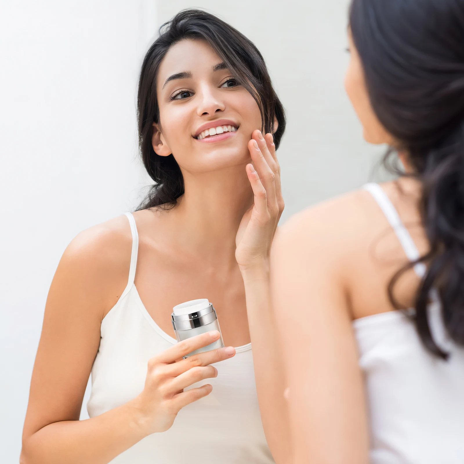 

2 Pcs Cream Bottle Liquid Pump Jars for Cosmetics Airless Containers Travel Bottles Cleasing Milk