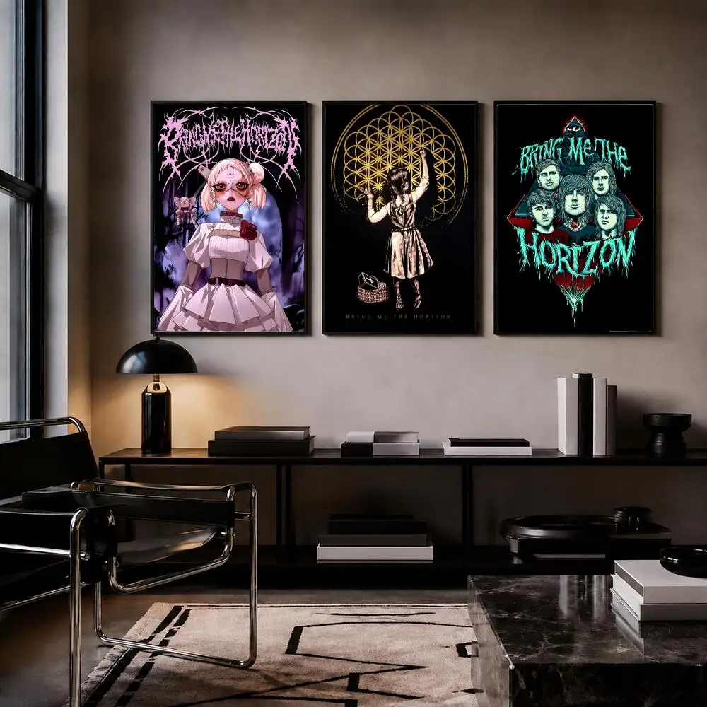 Rock Band B-Bring Me the Horizon Poster HD PP Paper Waterproof Wall Art Print for Bedroom Living Room Decor