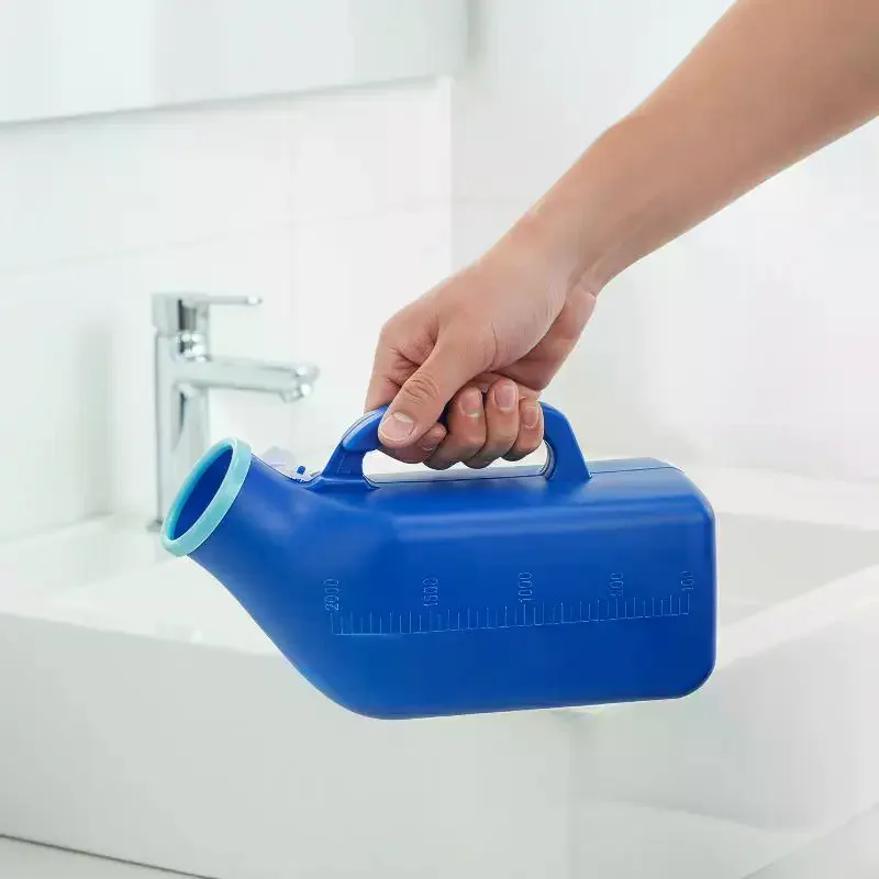 Portable Men Mobile 1200ml Toilet Car Travel Camp Urines Pee Handle Urinal Storage Urinary Bottle Disability Old Man Helper