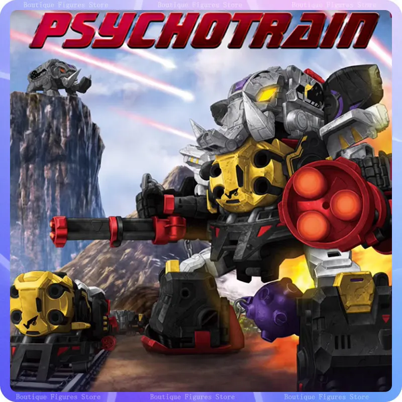 52TOYS BEASTBOX BMM-01 PSYCHOTRAIN Deformation Model Toys Cube Deformed Elephant Train Combination Robot Custom Gift