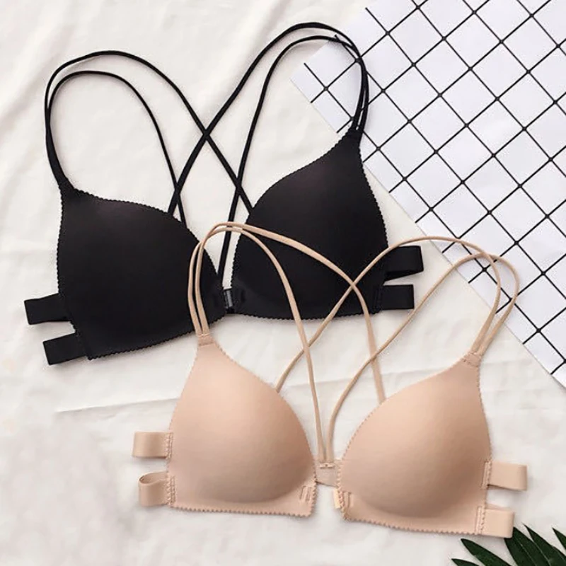 Frauen aushöhlen BH für Frauen drahtlose dünne Unterwäsche sexy Dessous weiche BHs Bra lette Brust BHs Sport-BHs