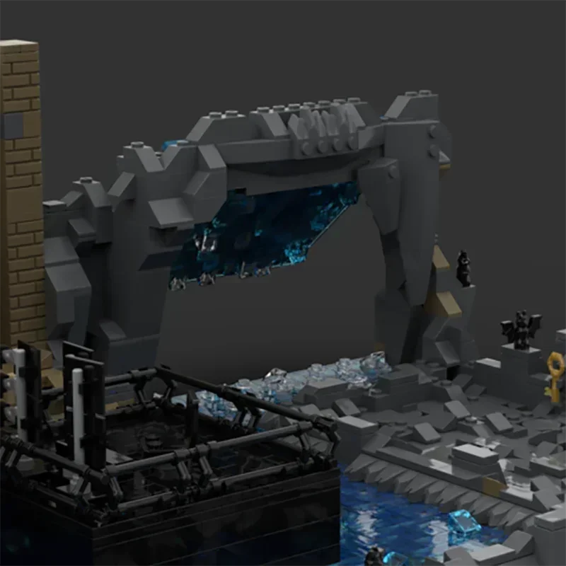 

Popular Hero Movie YcMoc Building Blocks Batcave Scene Model Technology Bricks DIY Assembly Dark Knight Toys For Kids