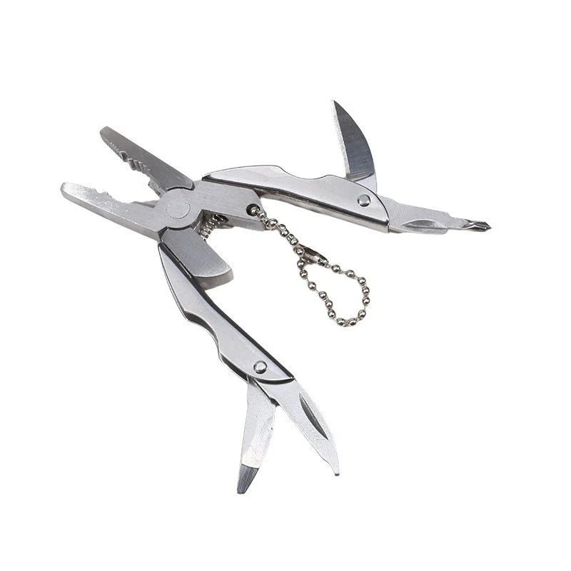 Mini Multi-functional Stainless Steel Pliers Turtle Back Pliers Folding Tools Pliers Are Versatile Folding Outdoor Tools