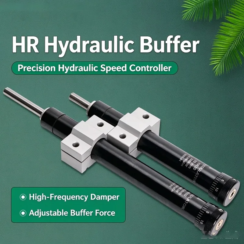 Precision Pneumatic Hydraulic Shock Absorber Adjustable SR/HR Series Steady Speed Control Buffer for Industrial Applications
