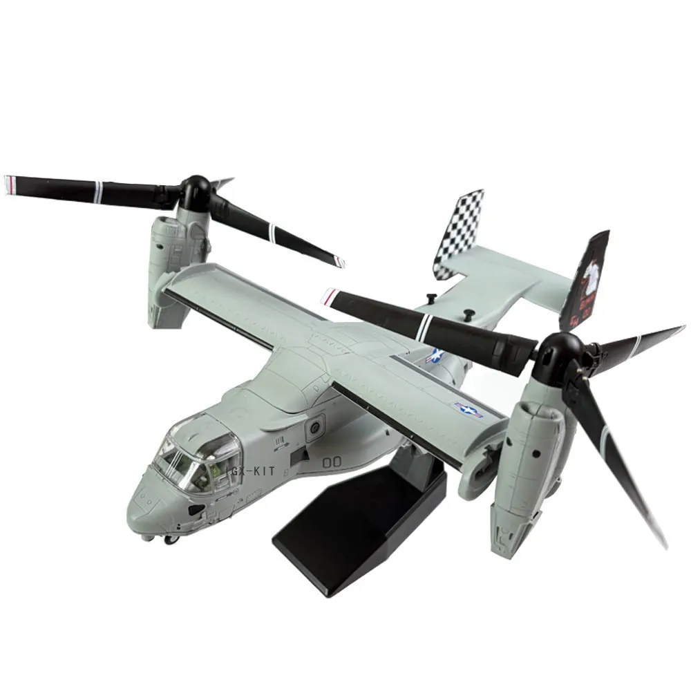 1:72 1/72 Simulation of Variable Wing Boeing Bell V-22 V22 Osprey Transport Helicopter Amphibious Metal Plane Aircraft Model