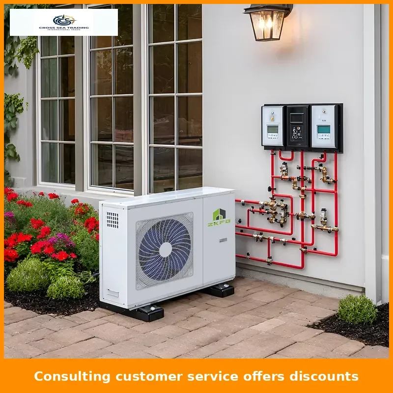 A+++ energy-saving metal air-source heat pump equipped with R32 inverter, suitable for hotels, residential use, outdoor
