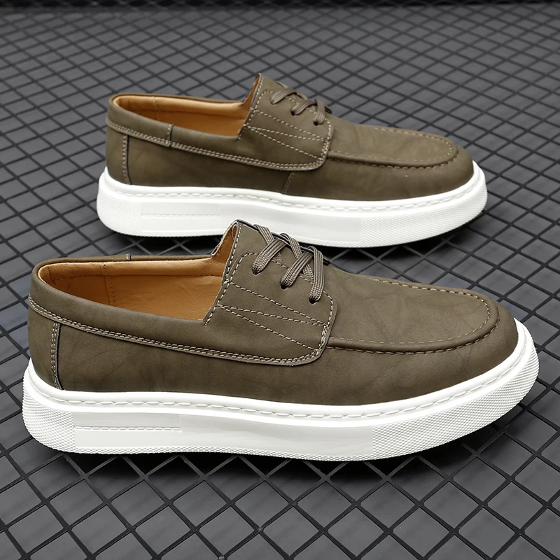 High-quality Fashion New Loafers Outdoor Casual Sports Shoes Brand Designer Leather Shoes Soft Sole Comfort Luxury Driving Shoes