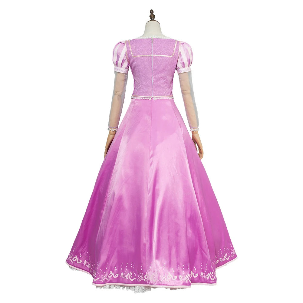 Tangled Cosplay Princess Costume Adult Women Fantasy Skirt Dress Gown Outfits Halloween Carnival Party Disguise Suit