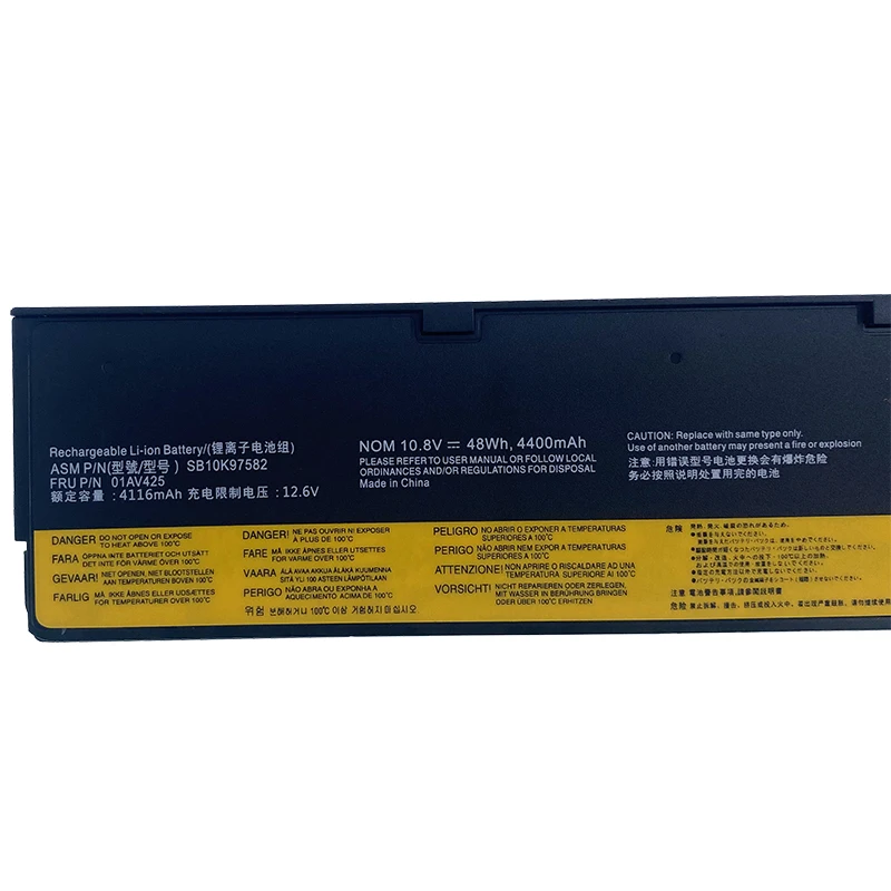 Imagem -04 - Bateria do Portátil para Lenovo Thinkpad T480 T570 T580 P51s P52s 01av425 T470 61 +
