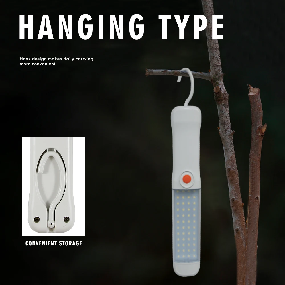 Handheld Notfall Taschenlampe Zelt Licht Magnetische Notfall Evakuierung Licht Wiederaufladbare Outdoor Camping Lampe mit SOS Modus