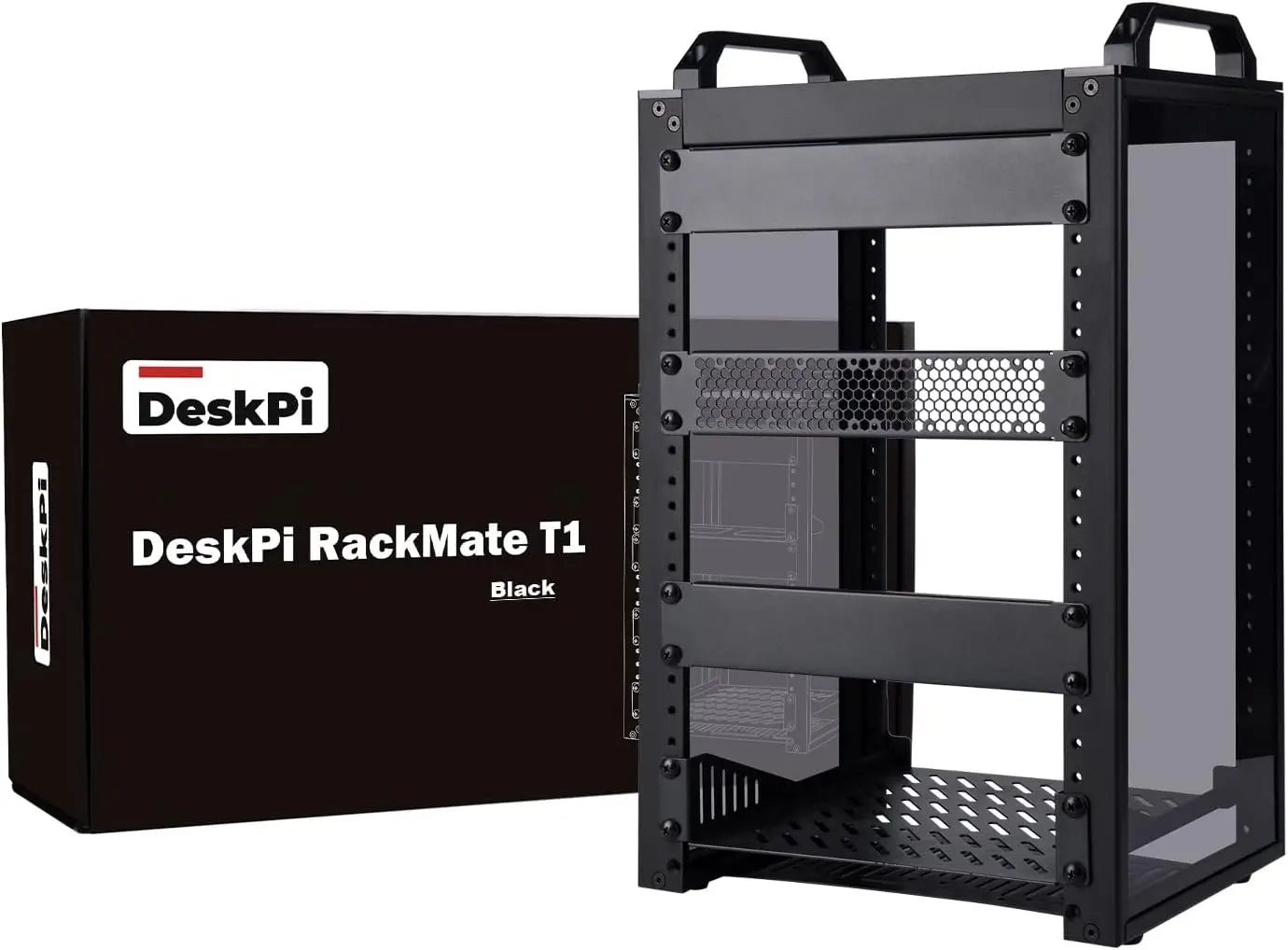 

8U Server Cabinet, 10 inch Server Rack for Network, Servers, Audio, and Video Equipment, DeskPi RackMate T1 Rackmount, 7.87 inch